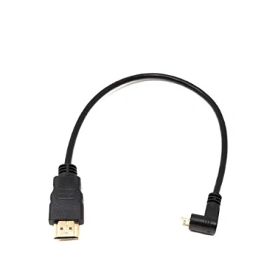 Abbildung von System S Micro HDMI 1.4 Kabel Aufwärts gewinkelt zu Stecker 30 cm