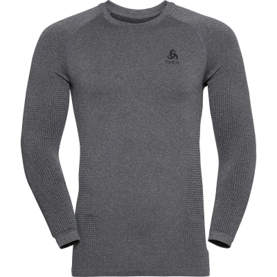 Abbildung von Odlo Herren Bl Top Crew Neck L/S Performance Warm Eco Sweatshirt, Grey Melange Black, XXL EU