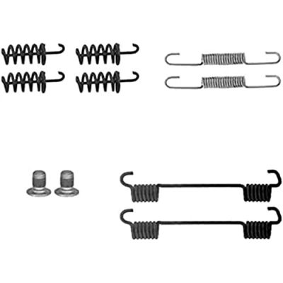 Abbildung von HELLA 8DZ 355 202 111 Zubehörsatz, Feststellbremsbacken MERCEDES BENZ: E Klasse T modell, C Sportcoupe, Coupe