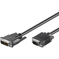 Abbildung von Goobay 50990 DVI I/VGA Kabel FullHD, vernickelt, 2 m Länge