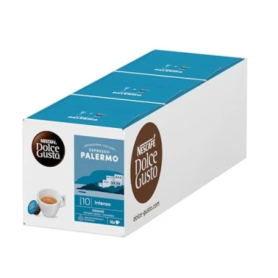 Abbildung von NESCAFÉ DOLCE GUSTO Inspirazione Italiana Espresso Palermo Kaffeekapseln 3er Pack (3 x 16 Portionen)