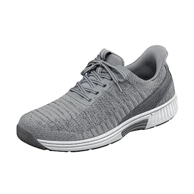 Abbildung von Orthofeet Hands Free Orthopädischer Herren Slip in Sneaker Grau Yari, Größe 42 Weit