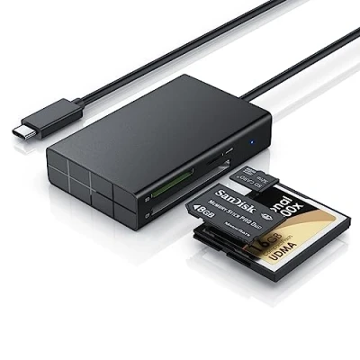 Abbildung von CSL 3 in 1 USB C Speicherkartenleser, Kartenleser Adapter, 3.2 Kartenlesegerät SD Karten, für SD, SDHC, SDXC, MicroSD, MicroSDHC und Micro SDXC Karten