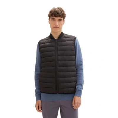 Abbildung von TOM Tailor Denim Leichte IM STIL Weste, Herren, Größe: Medium, Black