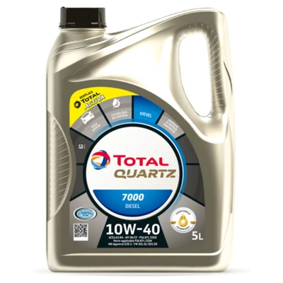 Abbildung von Total Quartz 7000 Diesel 10W 40 5l Motoröl 2202844 PEUGEOT: 307 Kombi, 807, 407 Coupe, CITROËN: C2 Schrägheck, Jumper I Kastenwagen, C4 Picasso 1
