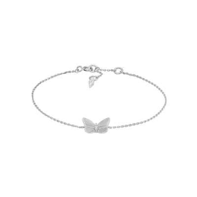 Abbildung von Fossil Armband Für Frauen Sterling Silber, Länge: 165mm+25mm, Breite: 12mm, Höhe: 9.5mm Silber Armband, JFS00620040