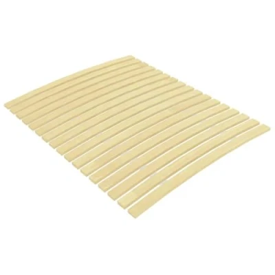 Abbildung von vidaXL Pappelholz Massivholz Lattenrost mit 17 Latten Zusammenklappbar Rolllattenrost Rollrost Bettrost Holzlatten Rost 100x200cm