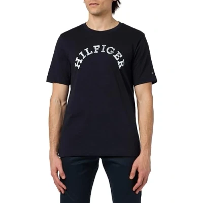 Abbildung von Tommy Hilfiger Arched TEE Tshirt print, Herren, Größe: Medium, Desert sky
