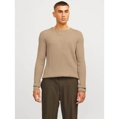 Abbildung von Jack &amp; Jones Jjpannel Strickpullover, Herren, Größe: Medium, Crockery