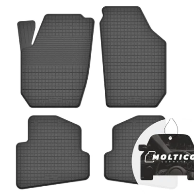 Abbildung von Gummimatten mit Rand Auto Fußmatten Gummi Automatten Passgenau 4 teilig Set passend für Skoda Roomster 2006 2015