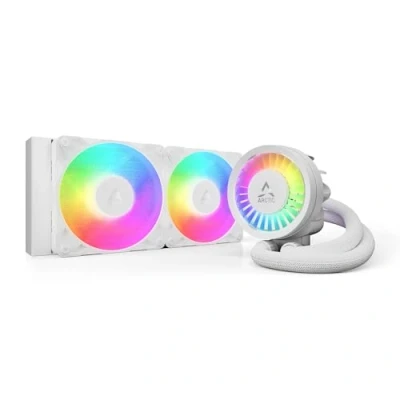Abbildung von ARCTIC Liquid Freezer III Pro 240 A RGB (White) AIO CPU Kühler, 2 x 120 mm Wasserkühlung, 38 Radiator, PWM Pumpe, VRM Lüfter, AMD AM5/AM4, Intel LGA1851/1700 Contact Frame Weiß