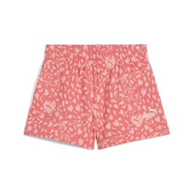 Abbildung von Puma Flaming LOVE Hochgeschnittene Shorts für Kinder, Größe: 152, Peach frost