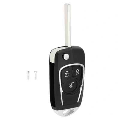 Abbildung von Be In Your Mind 3 Tasten Fernbedienungsschlüsselgehäuse, Auto Fernbedienung, Schlüsselgehäuse, modifiziertes Klappgehäuse, kompatibel mit Opel Insignia Astra J Zafira