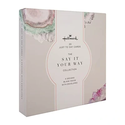 Abbildung von Hallmark &quot;Just To Say Karten Multipack von 20 in 4 Geode Designs