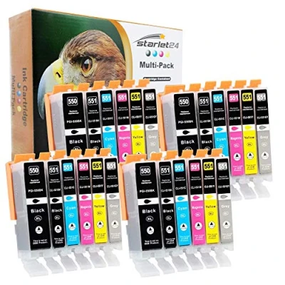 Abbildung von 24x Druckerpatronen kompatibel zu Canon PIXMA iP 7250 8750 iX 6850 MG 5450 5655 6350 6650 7150 7550 MX 725 925