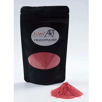 Abbildung von Erdbeer Fruchtpulver, gerfriergetrocknet 100 g mit Rezeptvorschlag