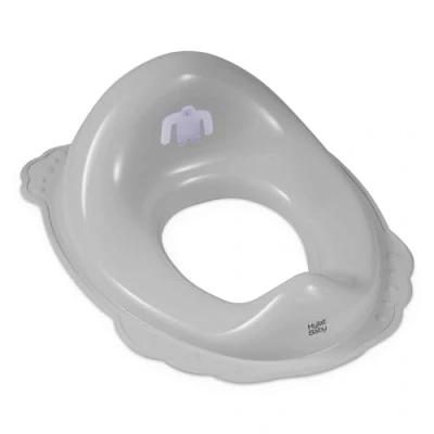 Abbildung von Hylat Baby Toilettensitz Kinder hilfreich beim Toilettentraining, für Mädchen und Jungen, solides Material, Antirutsch Gummi, Farbe:grau, Motiv:Yeti, Marke:Hylat
