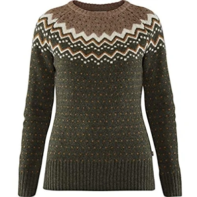 Abbildung von Fjallraven Damen Övik Knit Sweater Sweatshirt, Deep Forest, L EU