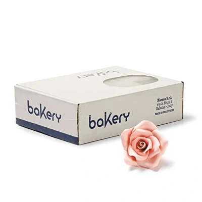 Abbildung von Decora Bakery 0500010 Pakete 30 Mittelgroße Rosen Pfirsich, Dekorationsets