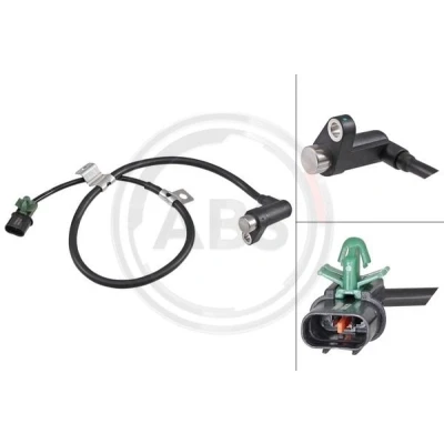 Abbildung von A.B.S. 31905 ABS Sensor passiver 730 schwarz MITSUBISHI: L200 III Pickup
