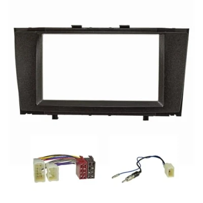 Abbildung von tomzz Audio 2455 063 1 Doppel DIN Radioblende Set kompatibel mit Toyota Avensis T27 2008 2018 schwarz