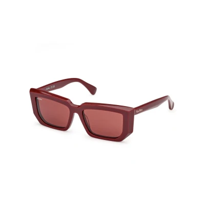 Abbildung von Max Mara MM0126 Sonnenbrille, Damen, Größe: 54, Shiny bordeaux