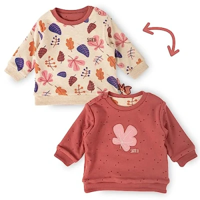 Abbildung von sigikid Wende Autumnforest Sweatshirt für Kinder, Größe: 74, Beige