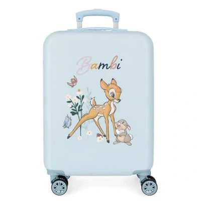 Abbildung von Disney Before The Bloom Kabinentasche, Blau, 34 x 55 20 cm, starr, ABS, seitlicher Zahlenkombinationsverschluss, 32 l, 2,54 kg, 4 Doppelrollen, Handgepäck.