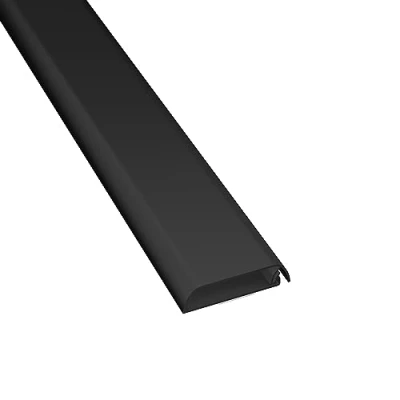Abbildung von D Line TV Kabelkanal, Fernsehkabel Organiser, lackier, und überstreichbar, selbstklebend, einteiliges Design mit Scharnieren, 1x 60mm (B) x 15mm (H) 1 Meter Länge Schwarz