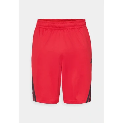 Abbildung von adidas Herren Legends 3 Stripes Basketball Shorts, Team Power red 2/Black, M 9 inch