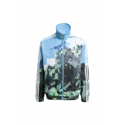 Abbildung von adidas Originals Trainingsjacke Hazy blue magic lime tribe green, Herren, Größe: XS, green