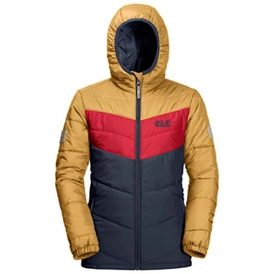 Abbildung von Jack Wolfskin Kinder THREE HILLS JACKET KIDS Winddichte Winterjacke, night blue, 116