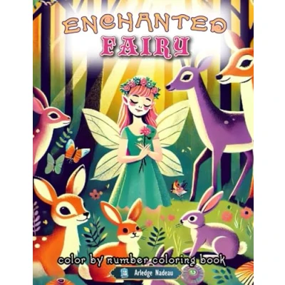 Abbildung von Enchanted Fairy Color By Number Coloring Book: Magical Fantasy Hidden Art Whimsical for Adults and Kids
