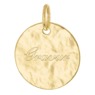 Abbildung von trendor 28491 Anhänger mit Namen Gold 333 (8 Karat) Gravurplatte Ø 14 mm