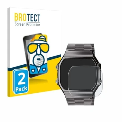 Abbildung von BROTECT Entspiegelungs Schutzfolie für Casio A168WEGG 1BEF (2 Stück) Matte Displayschutz Folie, Anti Reflex, Fingerprint