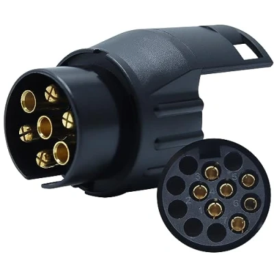 Abbildung von CCLIFE 7 auf 13 polig Adapter Stecker, Universal für Anhänger 12 V Stromversorgung KFZ Anhänger, Fahrradhänger, Hänger Stecker