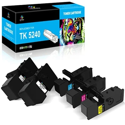 Abbildung von LeciRoba TK 5240 für Kyocera Toner TK5240 Ecosys P5026cdn P5026cdw , M5526cdn M5526cdw (5 Pack,2Schwarz/1Cyan/1Magenta/1Gelb)