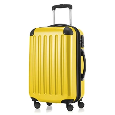 Abbildung von HAUPTSTADTKOFFER Alex Handgepäck, 55 x 38 23 cm, TSA, 4 Rollen, 42 Liter, Reisekoffer, Hartschalenkoffer, Rollkoffer, Bordgepäck Koffer, erweiterbar, Gelb