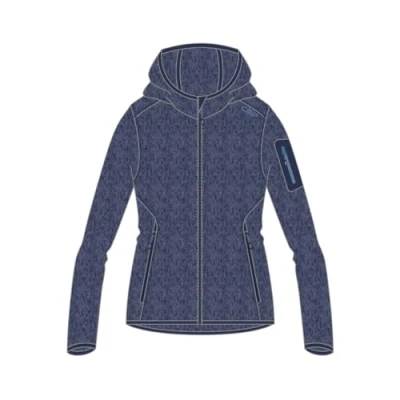 Abbildung von CMP Damenjacke aus Knit Tech mit fester Kapuze