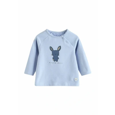 Abbildung von Next SET Regular FIT Stoffhose für Kinder, Größe: 62, Blue bunny