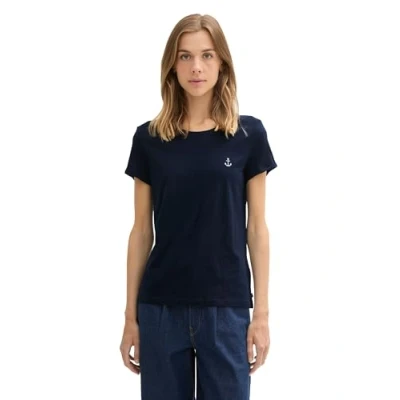 Abbildung von TOM TAILOR Denim Print Shirt (Set, 2 tlg) im Doppelpack mit Anker Motiv