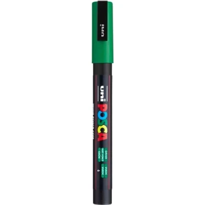 Abbildung von uni ball 186563 POSCA Marker mit feiner Rundspitze, dunkelgrün