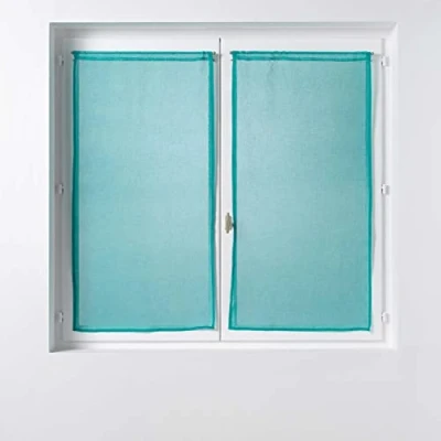 Abbildung von Douceur d&#039;Intérieur, Ösenvorhang, Blau, 2 x 60 160 cm