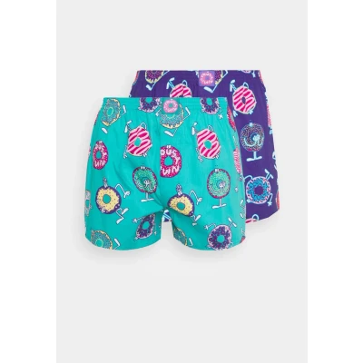 Abbildung von Lousy Livin Underwear Donut 2 PACK Boxershorts, Herren, Größe: Large, Jade/liberty