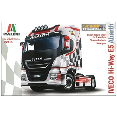 Abbildung von Italeri IVECO HI WAY E5 ABARTH, LKW /Anhänger Modell, Montagesatz, 1:24, Beide Geschlechter, Kunststoff