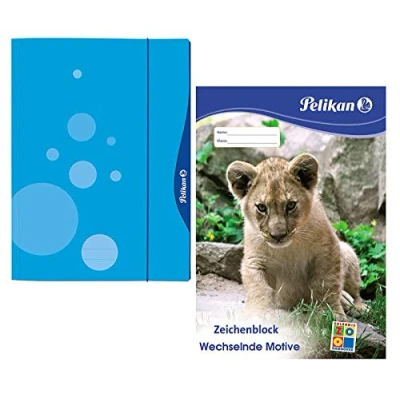 Abbildung von Pelikan 237635 Sammelmappe Quick Open blau, A3 + Block