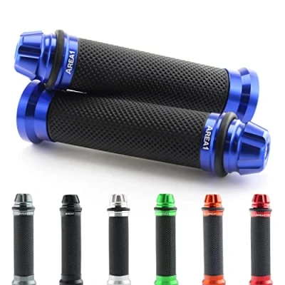 Abbildung von Lenkergriffe kompatibel mit Yamaha WR R 125, X 250 250, 450 (Dome/Blau)