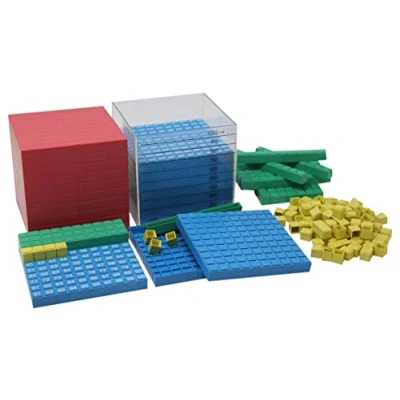 Abbildung von Wissner® aktiv lernen Lernspielzeug Rechensystemsatz 1000er Zahlenraum (132 Teile), Mathe RE Plastic®, Plastic®