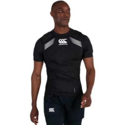Abbildung von Canterbury Unisex CCC Elite Rugby Schutzweste, Schwarz/Weiß/Silber, XL UK