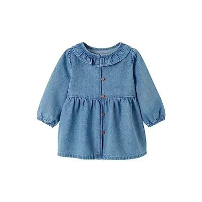 Abbildung von Vertbaudet Jeanskleid für Kinder, Größe: 86, Blue stone